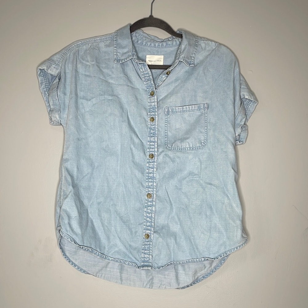 American Eagle Outfitters Short Sleeve Blouse